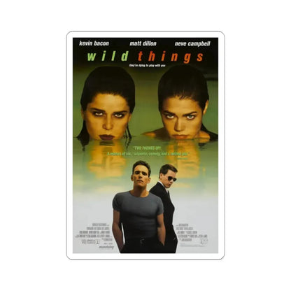 WILD THINGS 1998 Movie Poster - STICKER Vinyl Kiss-Cut Decal 2 Inch White - The Sticker Space