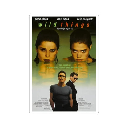WILD THINGS 1998 Movie Poster - STICKER Vinyl Kiss-Cut Decal 3 Inch White - The Sticker Space