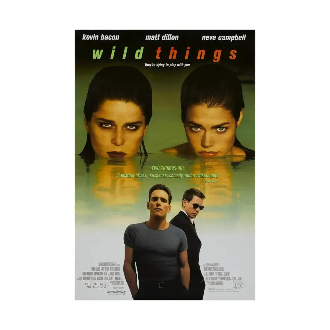 WILD THINGS 1998 - Paper Movie Poster - The Sticker Space
