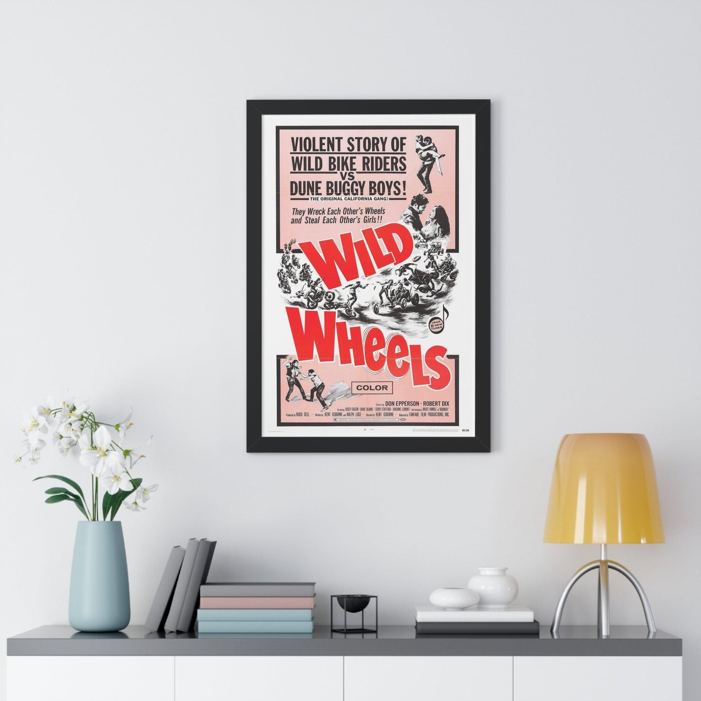 WILD WHEELS 1969 - Framed Movie Poster-The Sticker Space