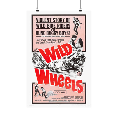 WILD WHEELS 1969 - Paper Movie Poster-16″ x 24″-The Sticker Space