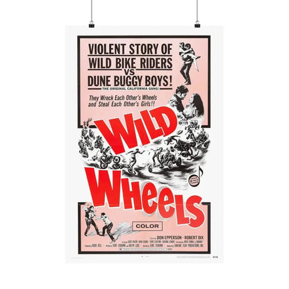 WILD WHEELS 1969 - Paper Movie Poster 20″ x 30″ Matte - The Sticker Space