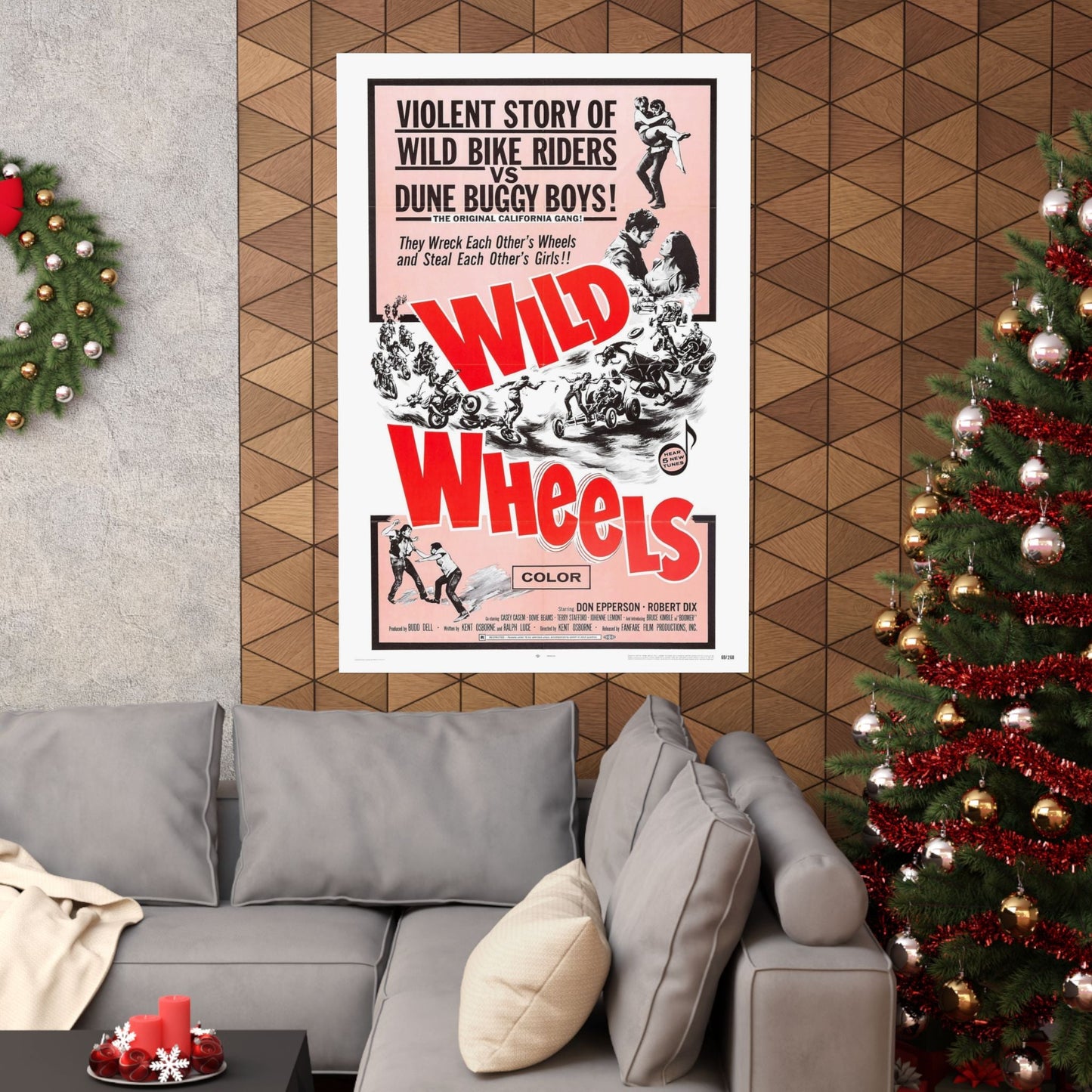 WILD WHEELS 1969 - Paper Movie Poster-The Sticker Space