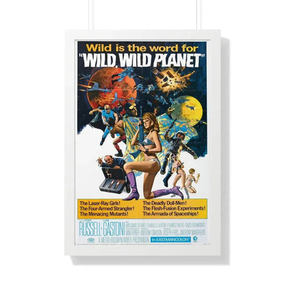 WILD, WILD PLANET 1966 - Framed Movie Poster 20" x 30" White - The Sticker Space