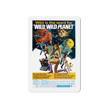 WILD, WILD PLANET 1966 Movie Poster - Refrigerator Magnet-5" x 5"-The Sticker Space