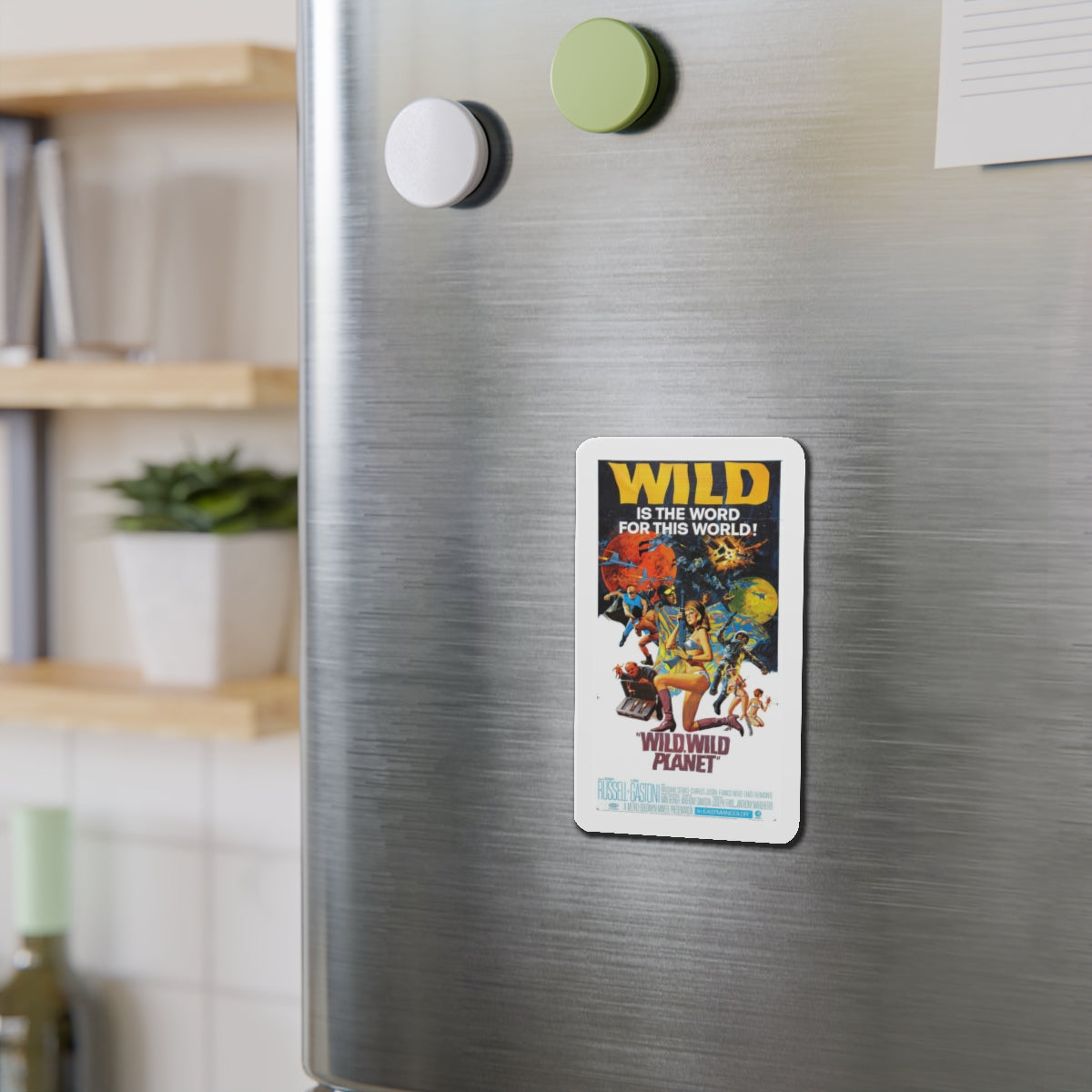 WILD, WILD PLANET (2) 1966 Movie Poster - Refrigerator Magnet-The Sticker Space