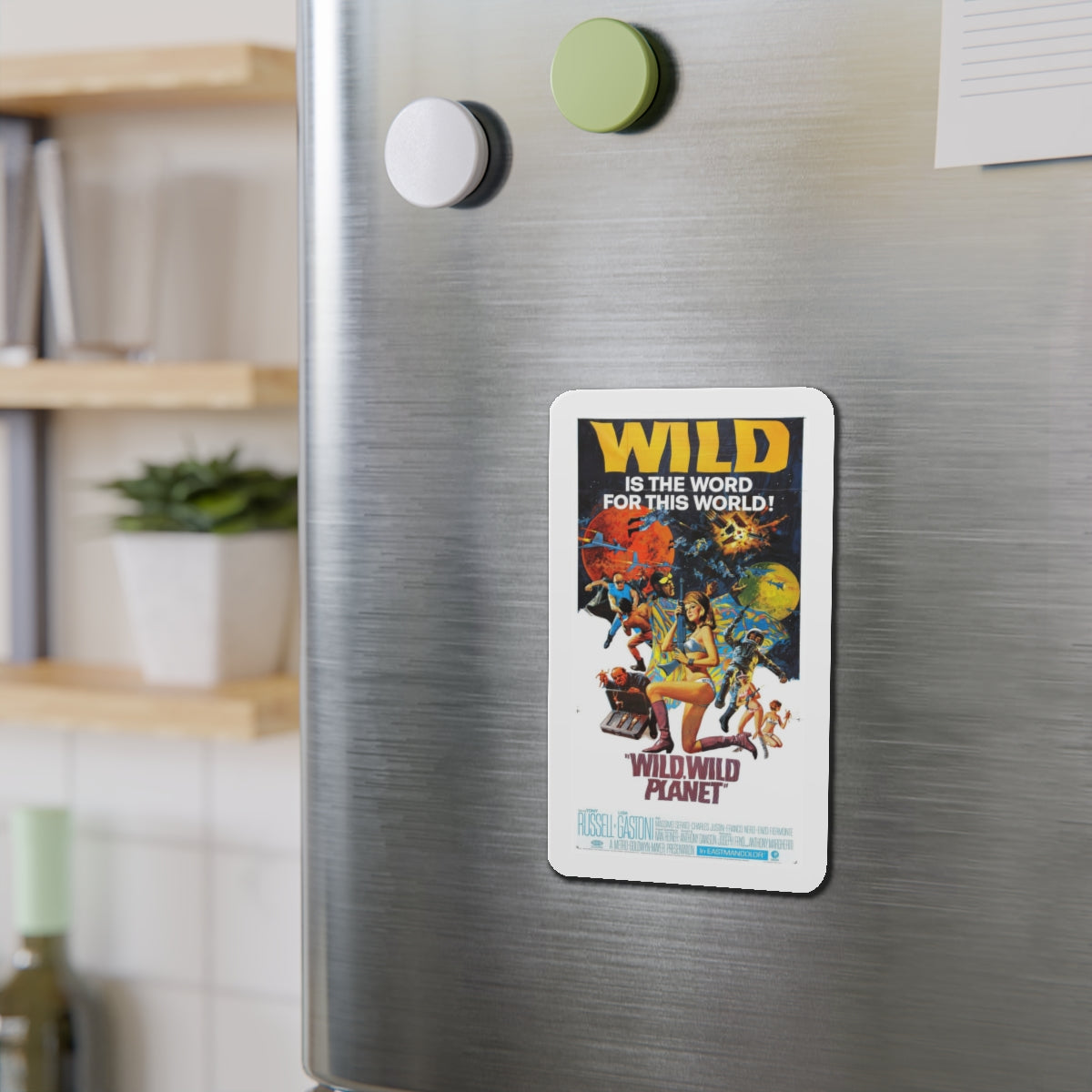 WILD, WILD PLANET (2) 1966 Movie Poster - Refrigerator Magnet-The Sticker Space