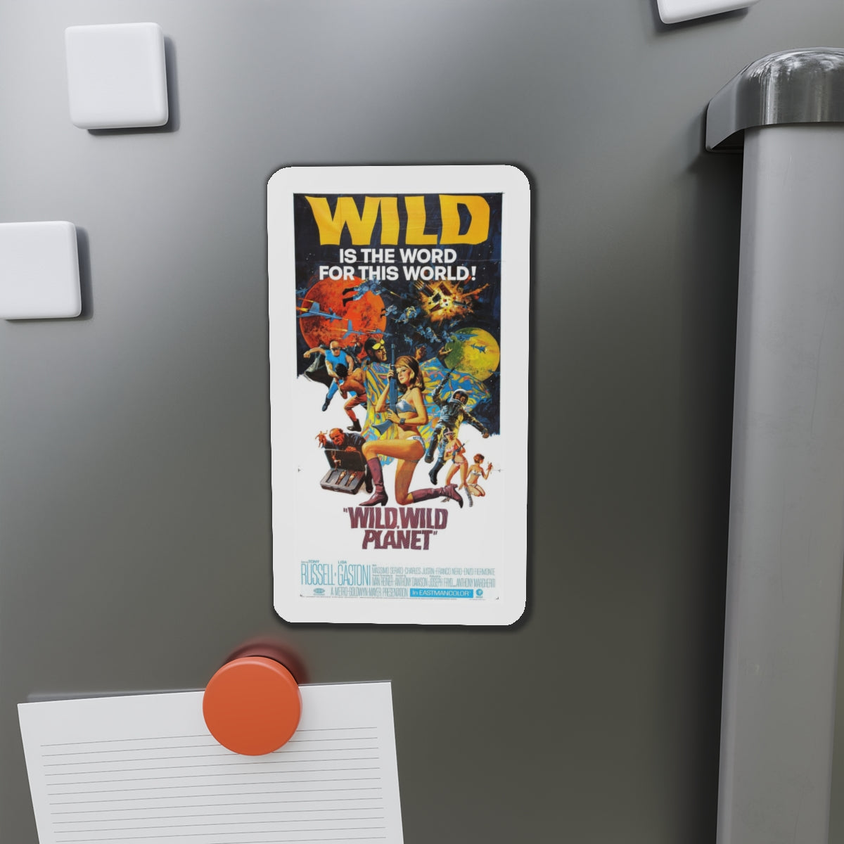 WILD, WILD PLANET (2) 1966 Movie Poster - Refrigerator Magnet-The Sticker Space