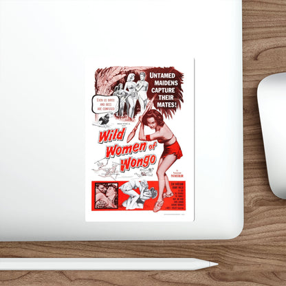 WILD WOMEN OF WONGO 1959 Movie Poster STICKER Vinyl Die-Cut Decal-The Sticker Space