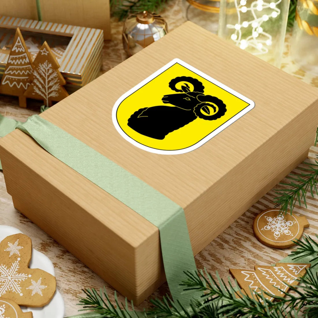 Wildberg-blazon (Switzerland) (Coat of Arms) STICKER Vinyl Kiss-Cut Decal - The Sticker Space