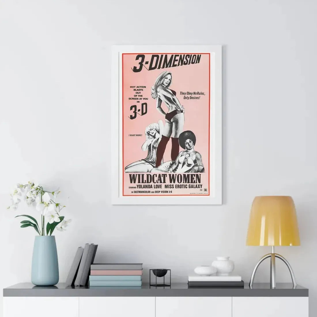 WILDCAT WOMEN (BLACK LOLITA) 1975 - Framed Movie Poster - The Sticker Space