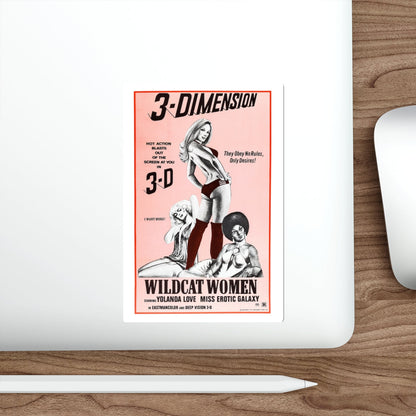 WILDCAT WOMEN (BLACK LOLITA) 1975 Movie Poster STICKER Vinyl Die-Cut Decal-The Sticker Space