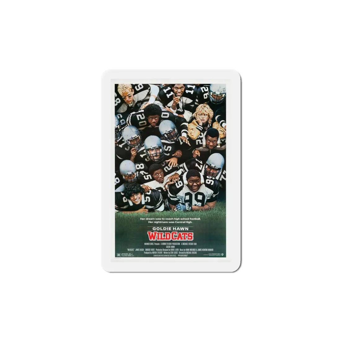 Wildcats 1986 Movie Poster Refrigerator Magnet 5 Inch - The Sticker Space