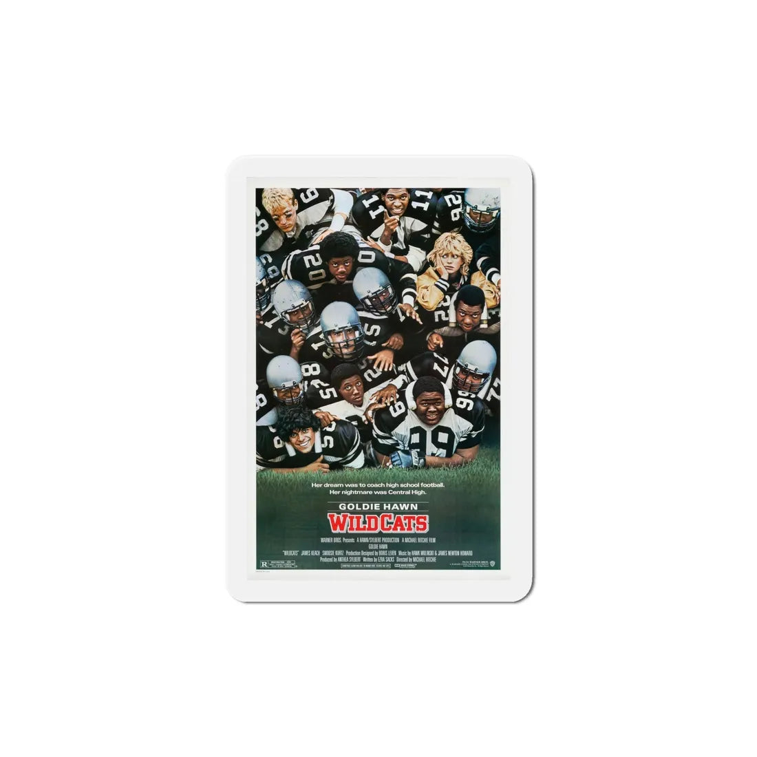 Wildcats 1986 Movie Poster Refrigerator Magnet 6 Inch - The Sticker Space