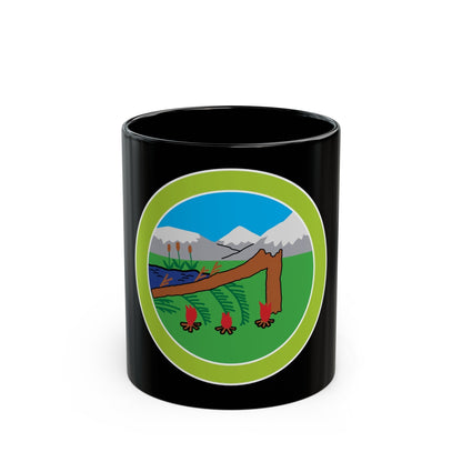 Wilderness Survival (Boy Scout Merit Badge) Black Coffee Mug-11oz-The Sticker Space