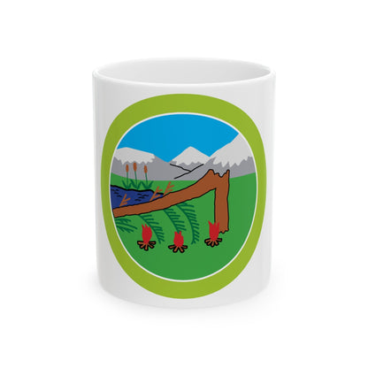 Wilderness Survival (Boy Scout Merit Badge) White Coffee Mug-11oz-The Sticker Space