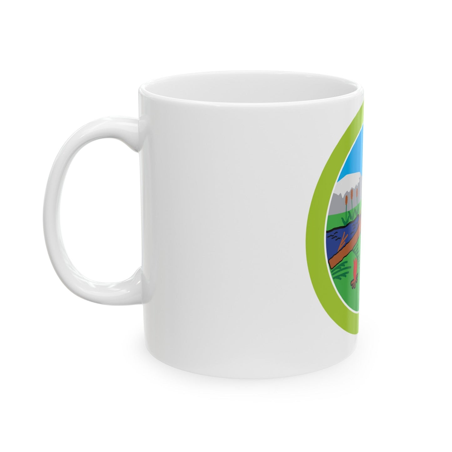 Wilderness Survival (Boy Scout Merit Badge) White Coffee Mug-The Sticker Space