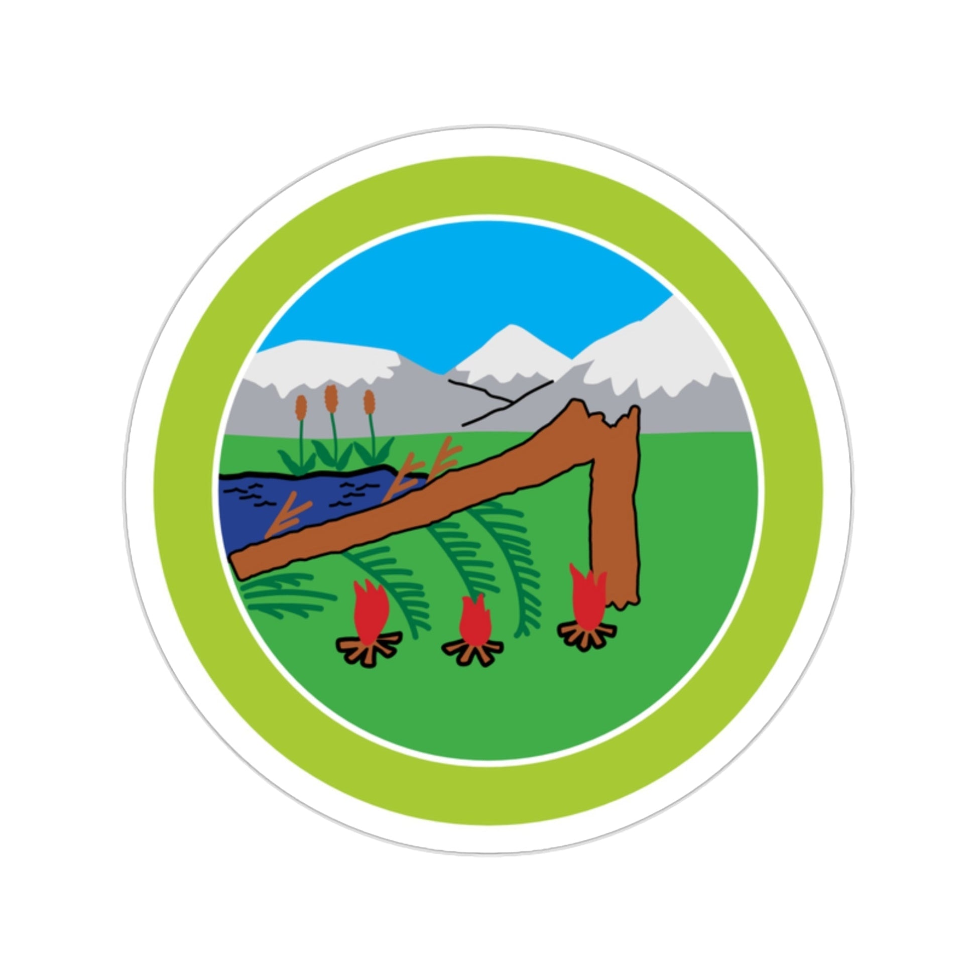 Wilderness Survival (Boy Scouts Merit Badge) STICKER Vinyl Die-Cut Decal-2 Inch-The Sticker Space