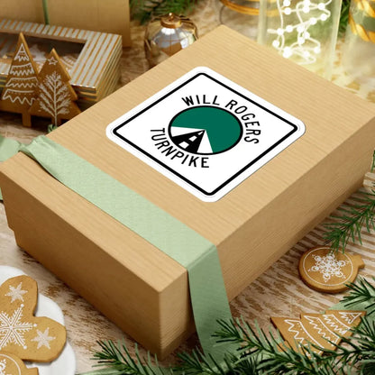 Will Rogers Turnpike (Oklahoma) (Road Sign) STICKER Vinyl Kiss-Cut Decal - The Sticker Space