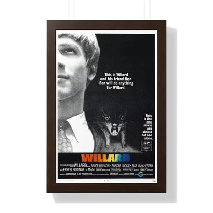 WILLARD 1971 - Framed Movie Poster 16″ x 24″ Walnut - The Sticker Space