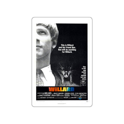 WILLARD 1971 Movie Poster STICKER Vinyl Die-Cut Decal-White-The Sticker Space