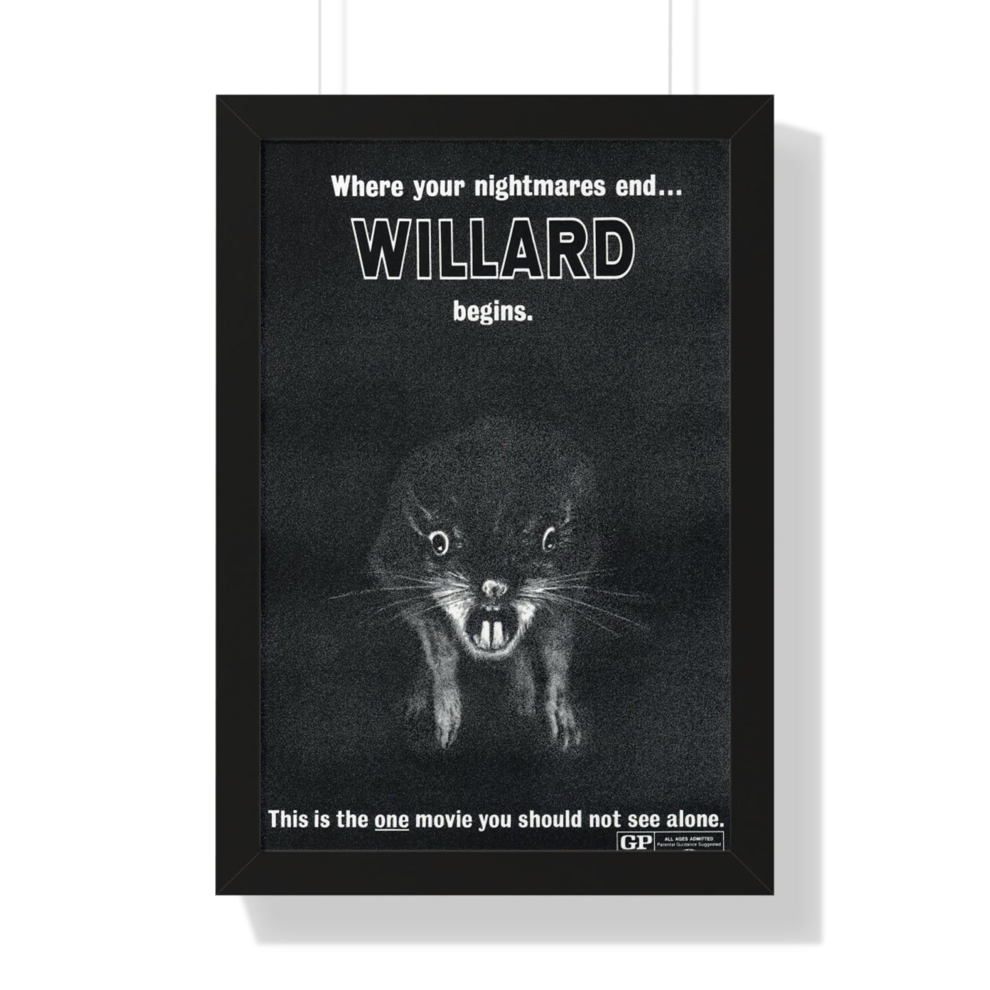 WILLARD (TEASER) 1971 - Framed Movie Poster-16″ x 24″-The Sticker Space