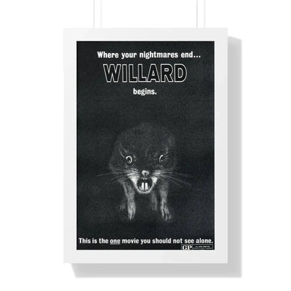 WILLARD (TEASER) 1971 - Framed Movie Poster 16″ x 24″ White - The Sticker Space