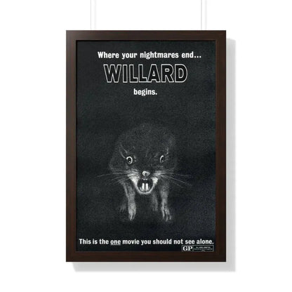 WILLARD (TEASER) 1971 - Framed Movie Poster 20" x 30" Walnut - The Sticker Space