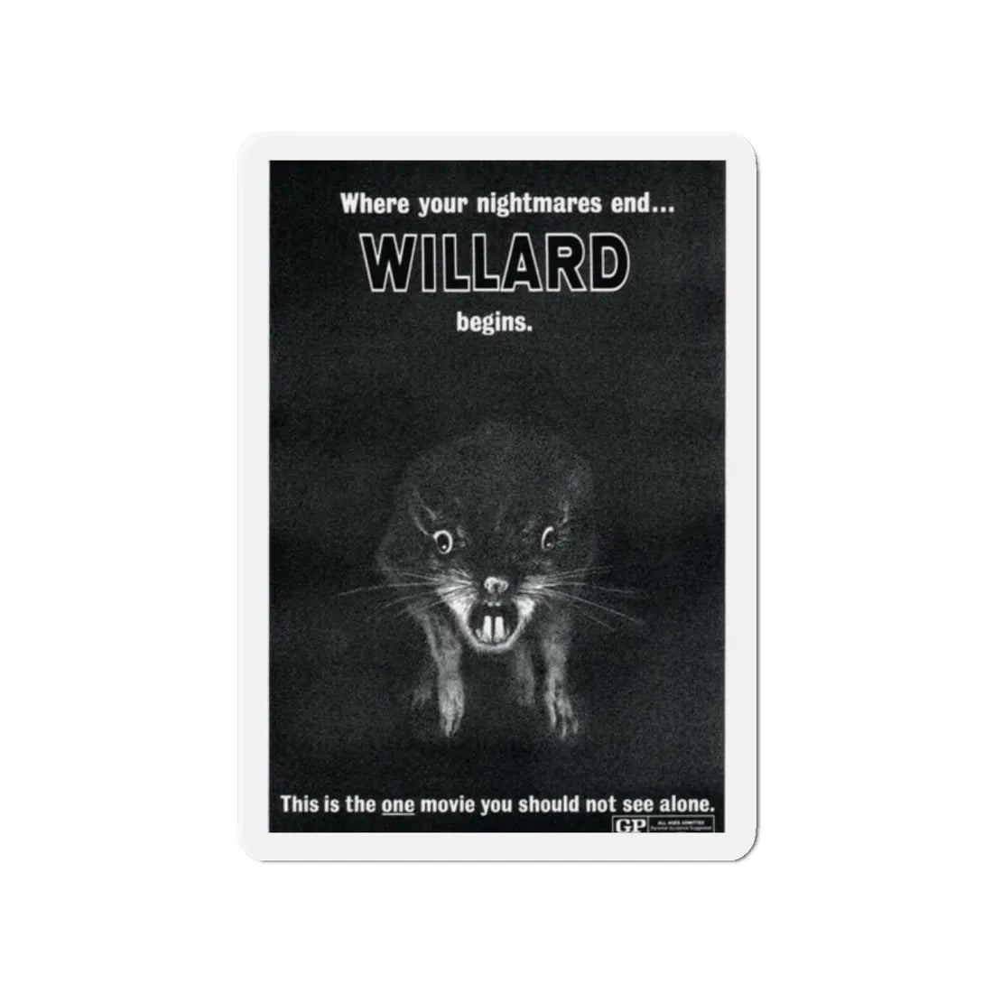 WILLARD (TEASER) 1971 Movie Poster - Refrigerator Magnet 2 Inch - The Sticker Space