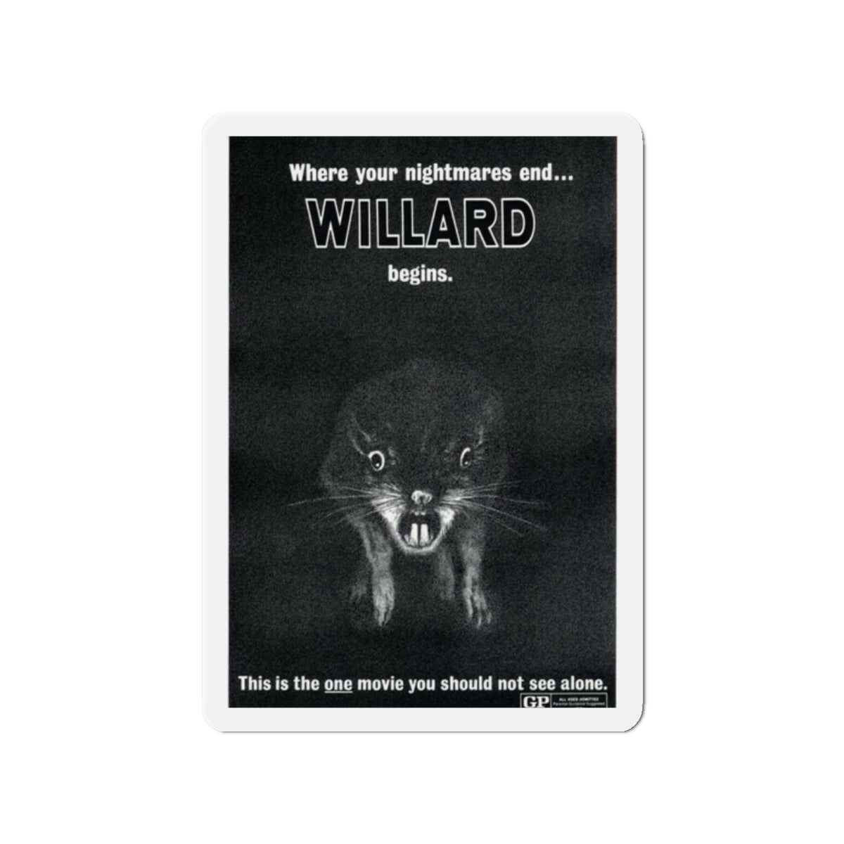 WILLARD (TEASER) 1971 Movie Poster - Refrigerator Magnet-2" x 2"-The Sticker Space