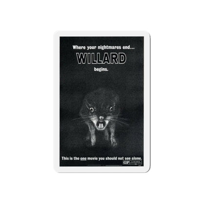 WILLARD (TEASER) 1971 Movie Poster - Refrigerator Magnet 6 Inch - The Sticker Space