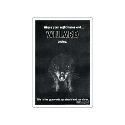 WILLARD (TEASER) 1971 Movie Poster STICKER Vinyl Die-Cut Decal 5 Inch - The Sticker Space