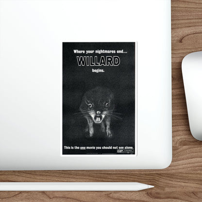 WILLARD (TEASER) 1971 Movie Poster STICKER Vinyl Die-Cut Decal-The Sticker Space