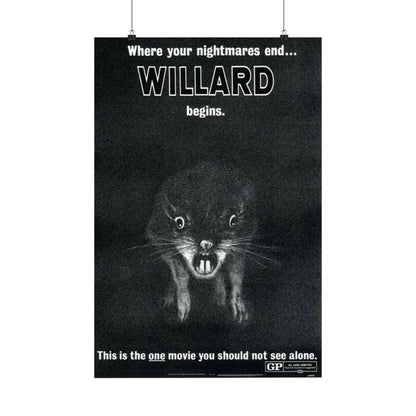 WILLARD (TEASER) 1971 - Paper Movie Poster 20″ x 30″ Matte - The Sticker Space