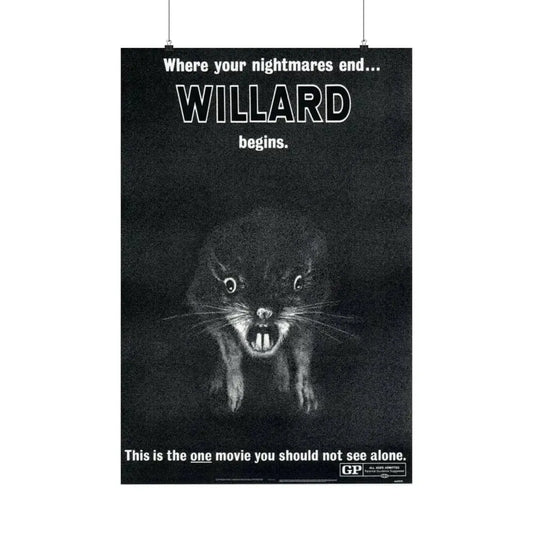 WILLARD (TEASER) 1971 - Paper Movie Poster 24″ x 36″ Matte - The Sticker Space