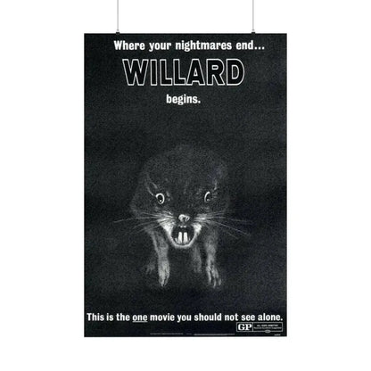 WILLARD (TEASER) 1971 - Paper Movie Poster 36" x 54" Matte - The Sticker Space