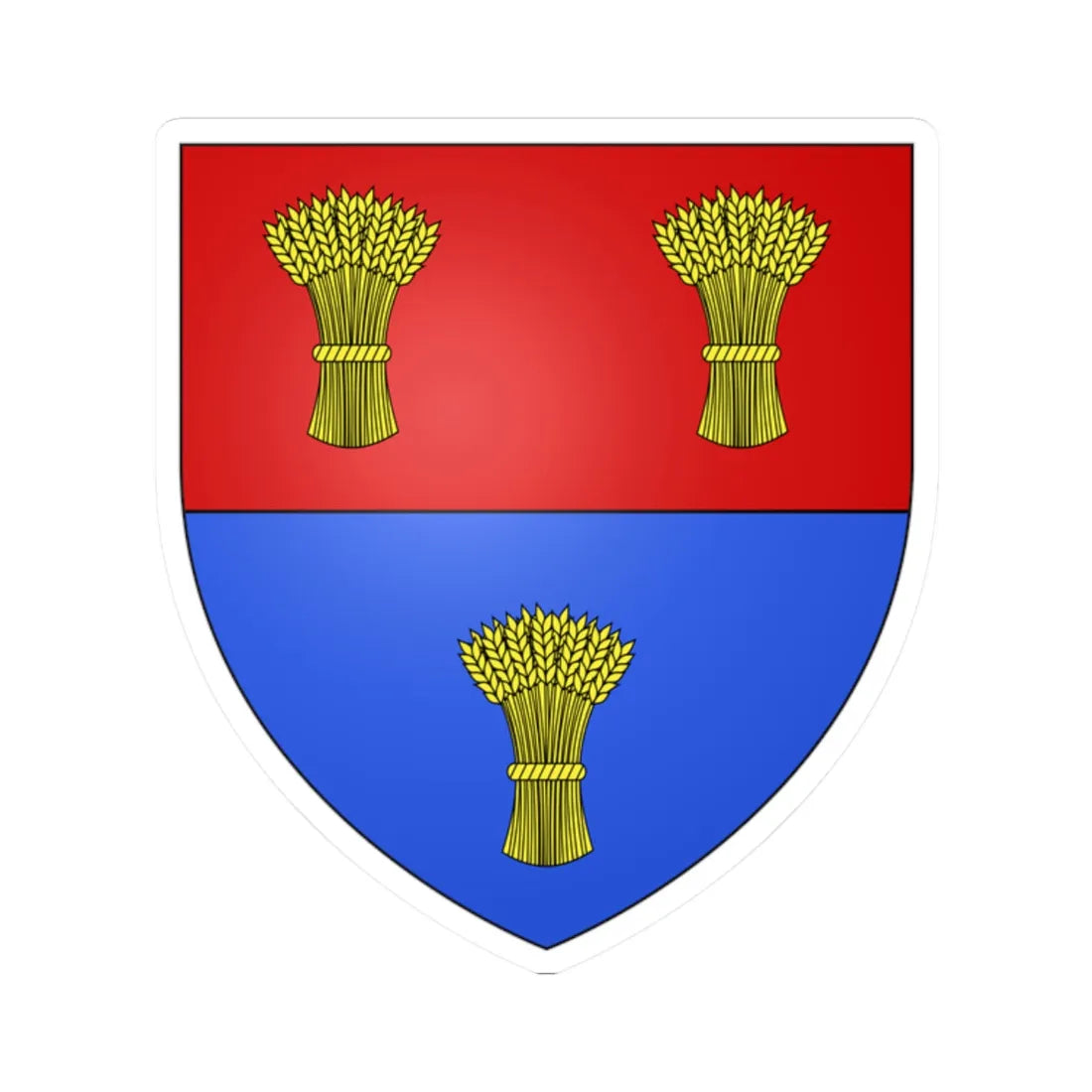 William de Braose 4th Lord Bramber (England) (Coat of Arms) STICKER Vinyl Kiss-Cut Decal 2 Inch White - The Sticker Space