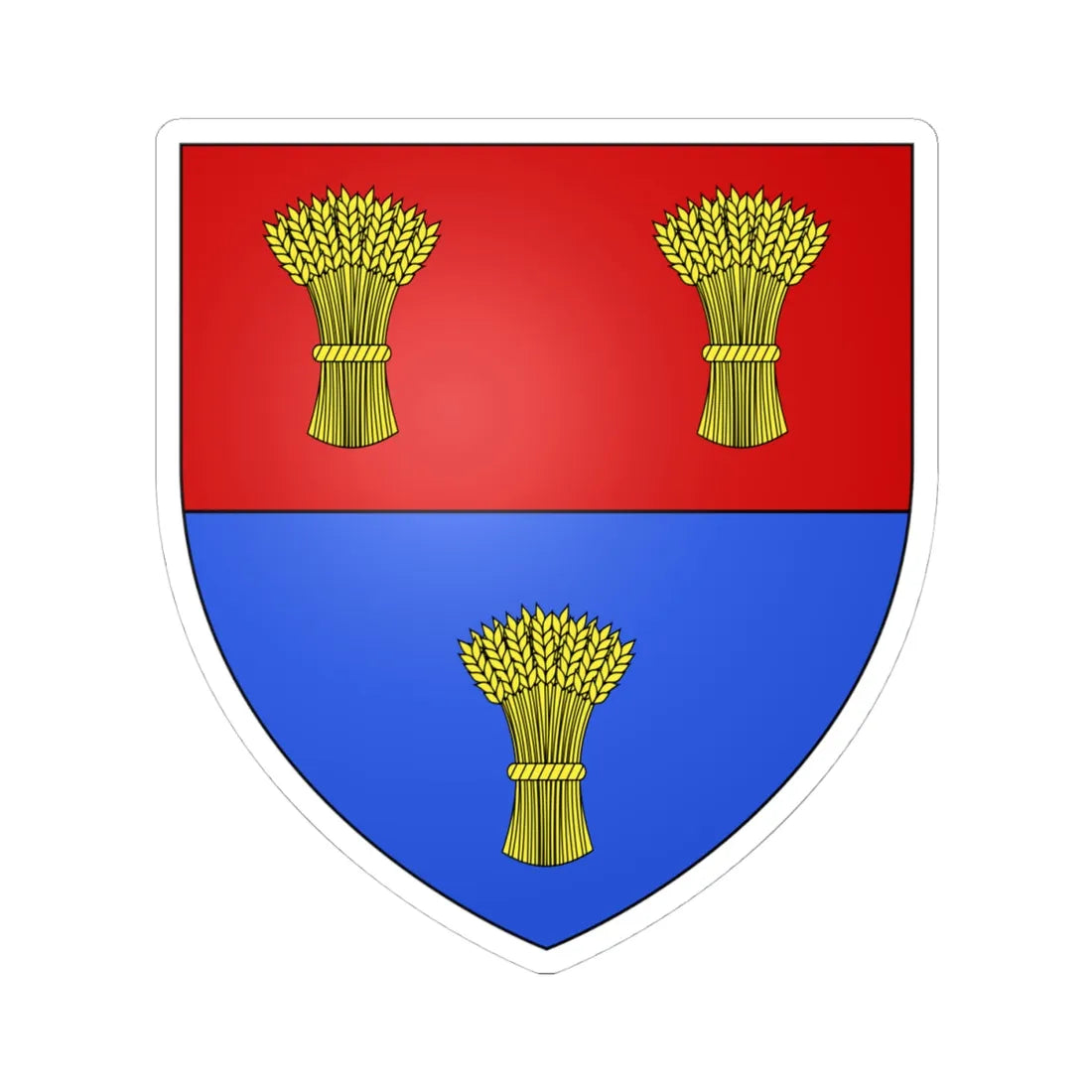 William de Braose 4th Lord Bramber (England) (Coat of Arms) STICKER Vinyl Kiss-Cut Decal 4 Inch White - The Sticker Space