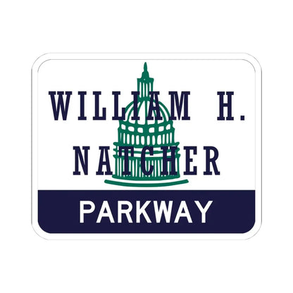 William H Natcher Pkwy Shield (Kentucky) (Road Sign) STICKER Vinyl Kiss-Cut Decal 4 Inch White - The Sticker Space