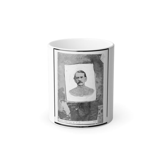 William T. Martin, of Miss., Brigadier General, C.S.A., Head-and-Shoulders Portrait, Facing Front (U.S. Civil War) Color Morphing Mug 11oz-11oz-The Sticker Space