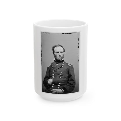 William T. Sherman 001 (U.S. Civil War) White Coffee Mug-15oz-The Sticker Space