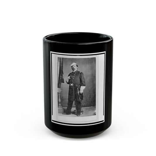 William Wagner, A Surgeon In The 24th Illinois Regiment, Full-Length Portrait, Standing, Facing Front (U.S. Civil War) Black Coffee Mug-15oz-The Sticker Space