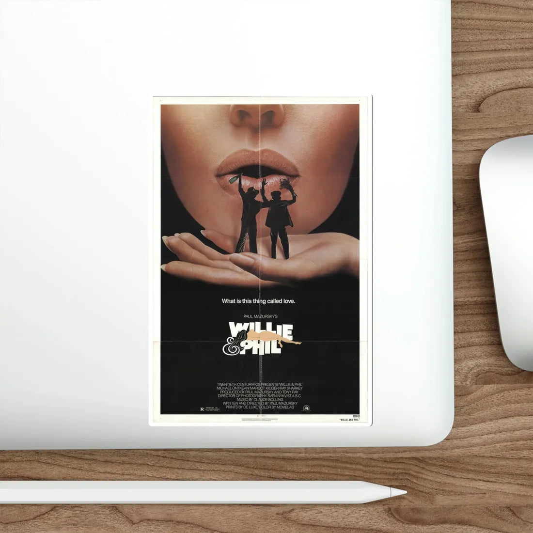Willie and Phil 1980 Movie Poster STICKER Vinyl Die-Cut Decal - The Sticker Space