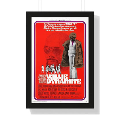 WILLIE DYNAMITE 1973 - Framed Movie Poster 16″ x 24″ Black - The Sticker Space