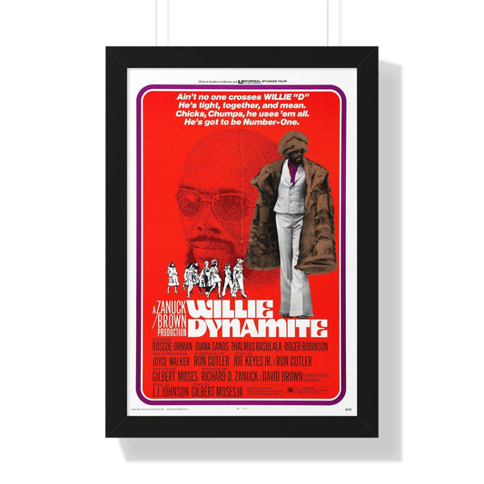 WILLIE DYNAMITE 1973 - Framed Movie Poster-16″ x 24″-The Sticker Space