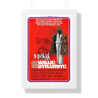 WILLIE DYNAMITE 1973 - Framed Movie Poster 16″ x 24″ White - The Sticker Space