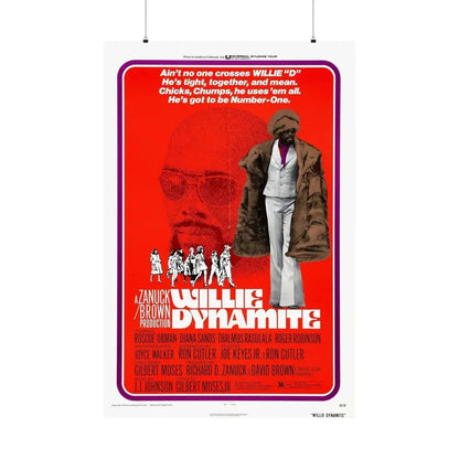 WILLIE DYNAMITE 1973 - Paper Movie Poster 36" x 54" Matte - The Sticker Space