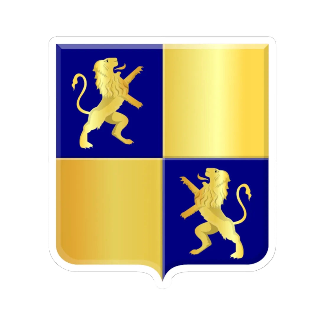 Winkel wapen (Netherlands) (Coat of Arms) STICKER Vinyl Kiss-Cut Decal 6 Inch White - The Sticker Space