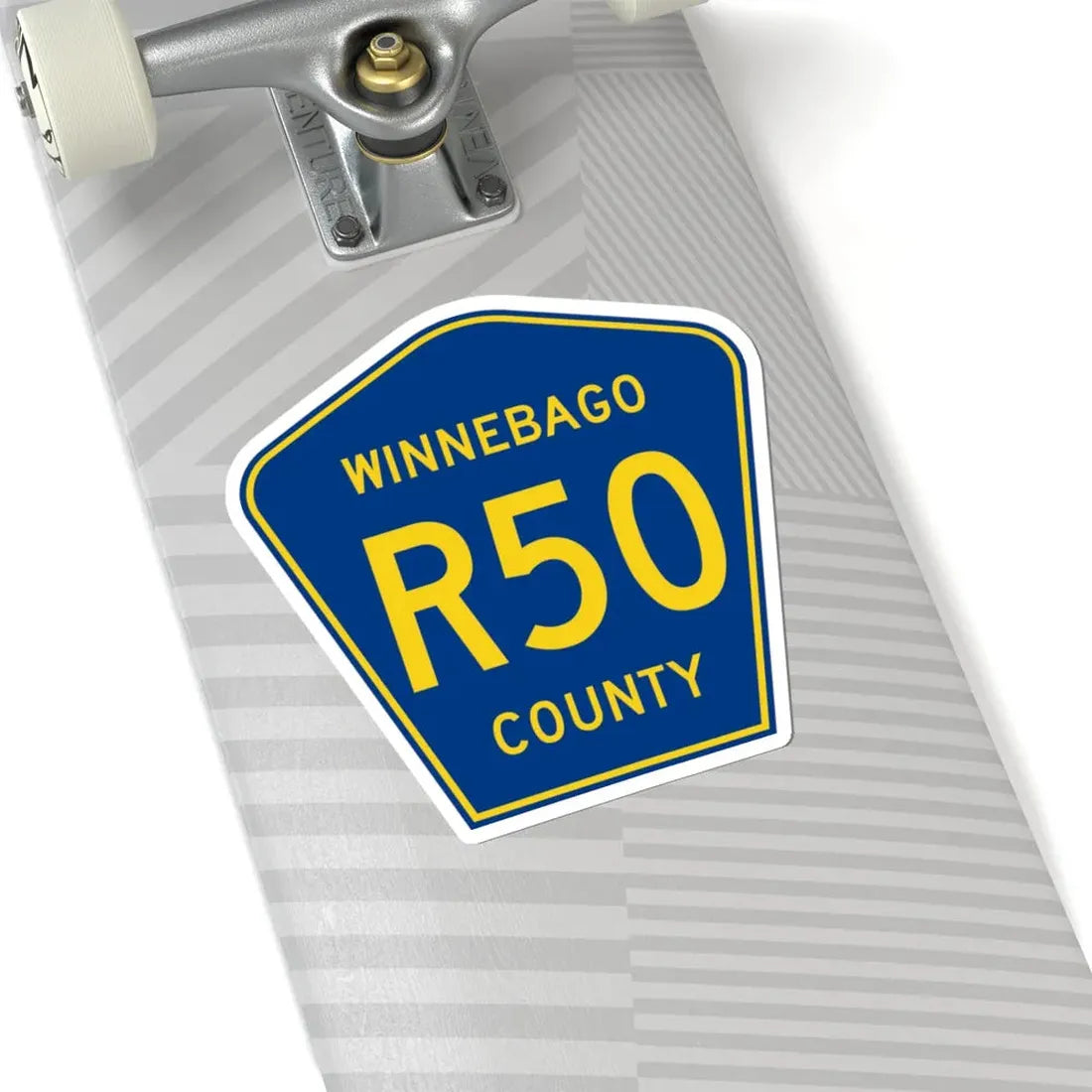 Winnebago County Route R50 IA (Iowa) (Road Sign) STICKER Vinyl Kiss-Cut Decal - The Sticker Space