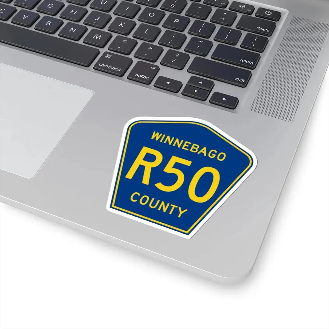 Winnebago County Route R50 IA (Iowa) (Road Sign) STICKER Vinyl Kiss-Cut Decal - The Sticker Space